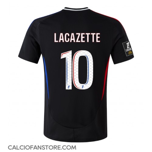 Maglia Calcio Olympique Lyonnais Alexandre Lacazette #10 Seconda Divisa 2024-25 Manica Corta